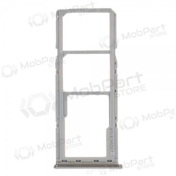 Samsung A705 Galaxy A70 2019 SIM card holder white (silver)