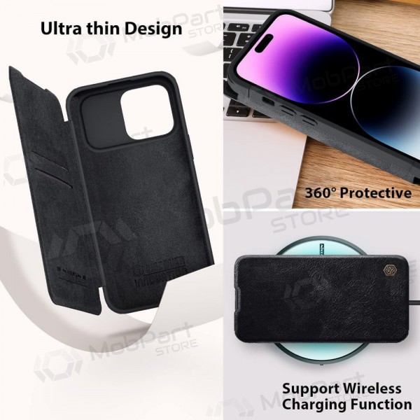 Apple iPhone 14 Pro Max case „Nillkin Leather“ (black) Apple iPhone 14 Pro Max case „Nillkin Leather“ (black)