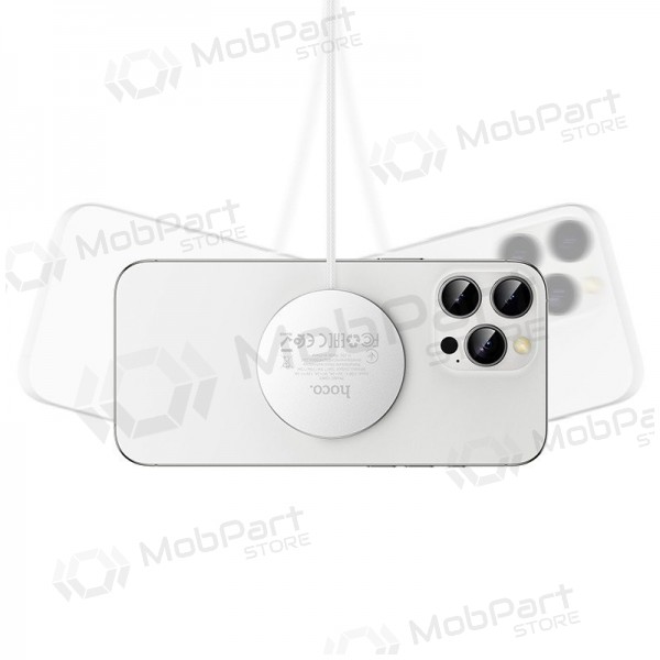 Wireless charger Hoco CW63 15 W Qi2 white