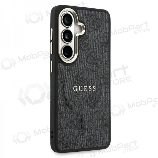 Samsung Galaxy S26 case - Guess PU Leather 4G Gold Frame Magnetic (black)