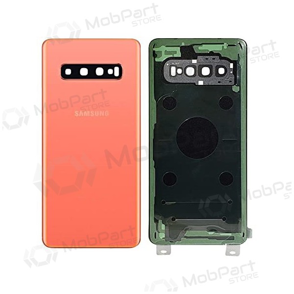 Samsung G973 Galaxy S10 back / rear cover pink (Flamingo Pink) (used grade C, original) Samsung G973 Galaxy S10 back / rear cover pink (Flamingo Pink) (used grade C, original)