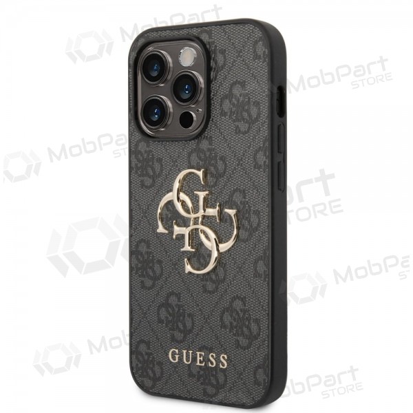 Apple iPhone 14 Pro case - Guess PU 4G Metal Logo (grey)