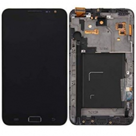 Samsung N7000 Galaxy Note screen (black) (with frame) (service pack) (original)