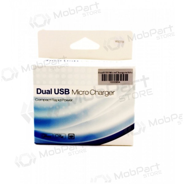 Car charger (USB) (big/long) white (0.6A)