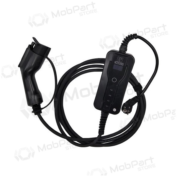 Elektromobilio nešiojamas charger Type 1 - Schuko (220V), 16A, 3.6kW, 1-fazė, 5m
