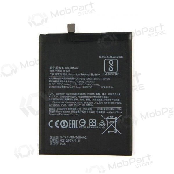 Xiaomi Redmi Mi A2 / Mi 6X battery / accumulator (BN36) (3010mAh)
