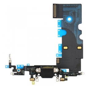 Apple iPhone 8 / SE 2020 charging dock port and microphone flex (black) (used, original)