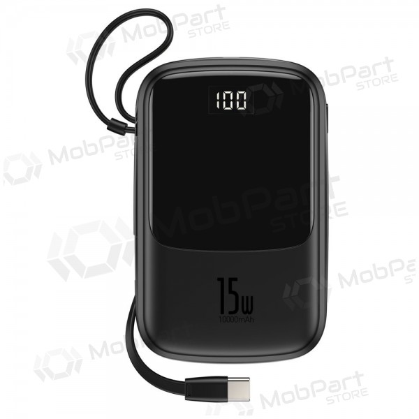 Portable charger / power bank Power Bank Baseus Q Pow With Type-C Cable 10000mAh black PPQD-A01