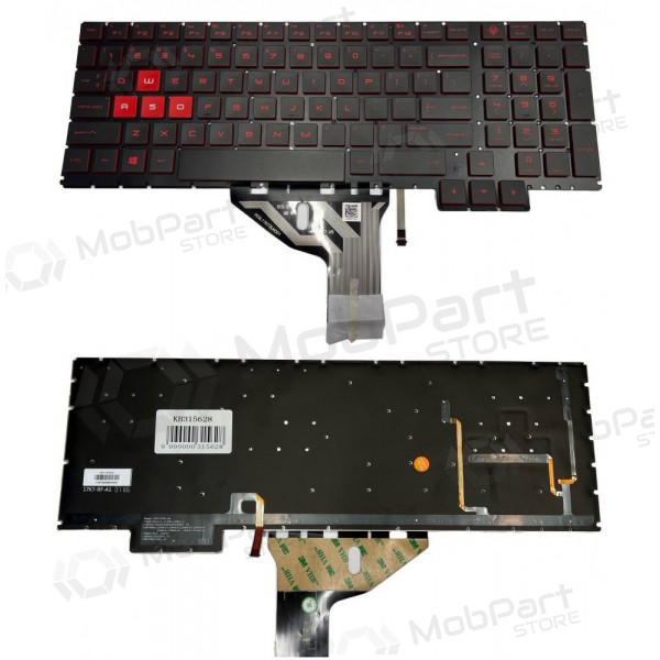 HP Omen 15-ce016na keyboard (US) (with lighting) HP Omen 15-ce016na keyboard (US) (with lighting)