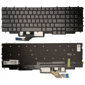 Keyboard DELL G7 17 7700,with spalvotu pašvietimu, US