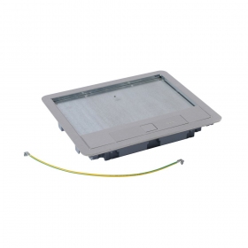 Floor box cover 18 mod. Legrand 088004 (stainless steel)