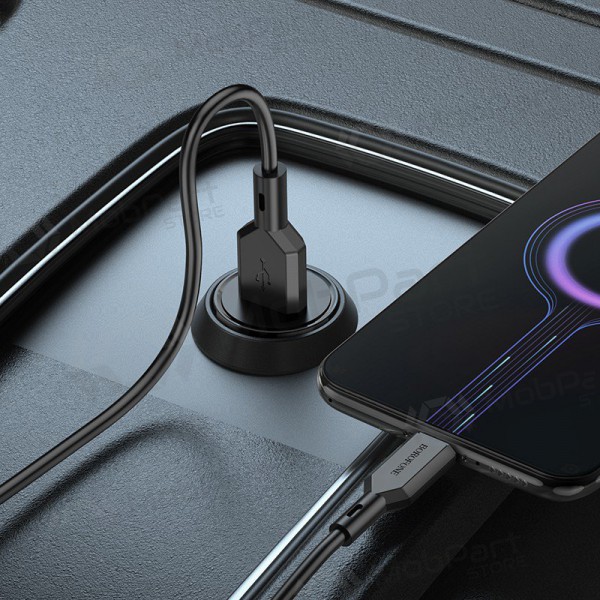 Charger automobilinis Borofone BZ18 Quick Charge 3.0 18W + MicroUSB (black)