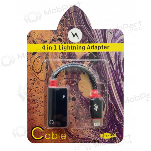Adapter bluetooth ADP36 iš Lightning į 3,5mm (black)