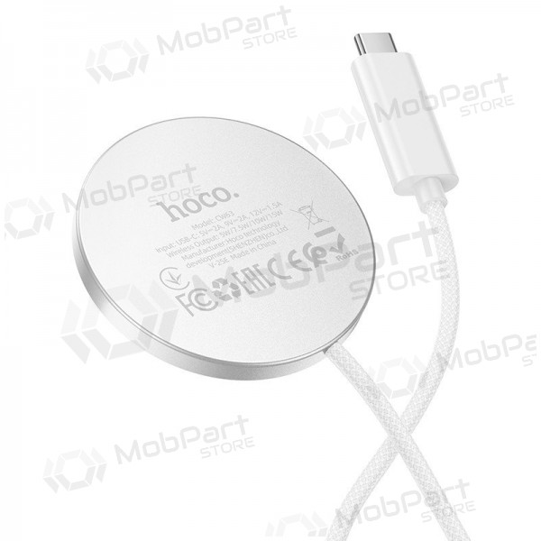 Wireless charger Hoco CW63 15 W Qi2 white