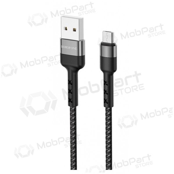 USB cable Borofone BX34 microUSB 1.0m (black)