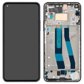 Xiaomi Mi 11 Lite 4G / Mi 11 Lite 5G / 11 Lite 5G NE screen (black) (with frame) (Premium)