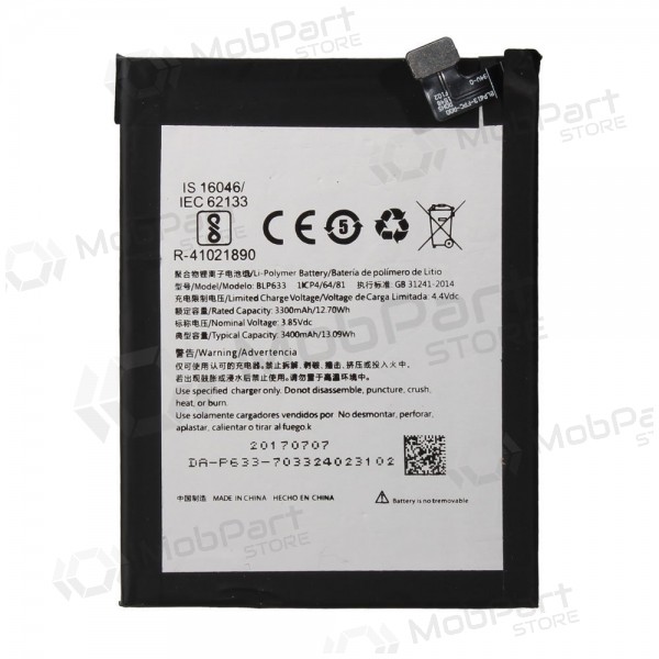 OnePlus 3T (BLP633) battery / accumulator (3400mAh)