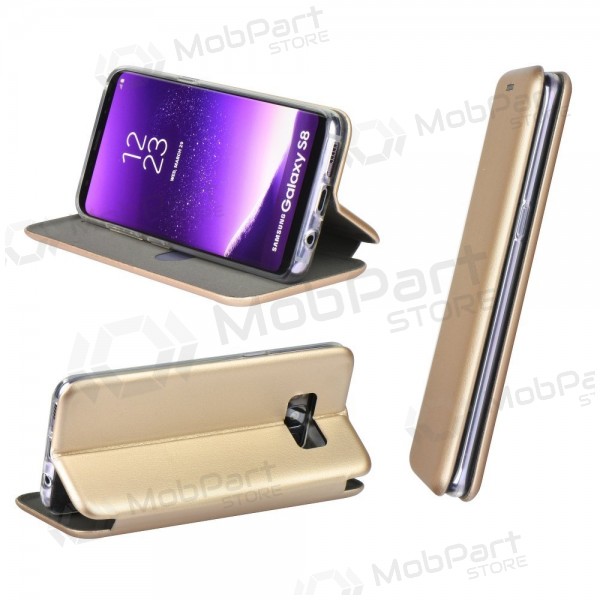 Apple iPhone 5 / 5S / SE case - Book Elegance (gold)