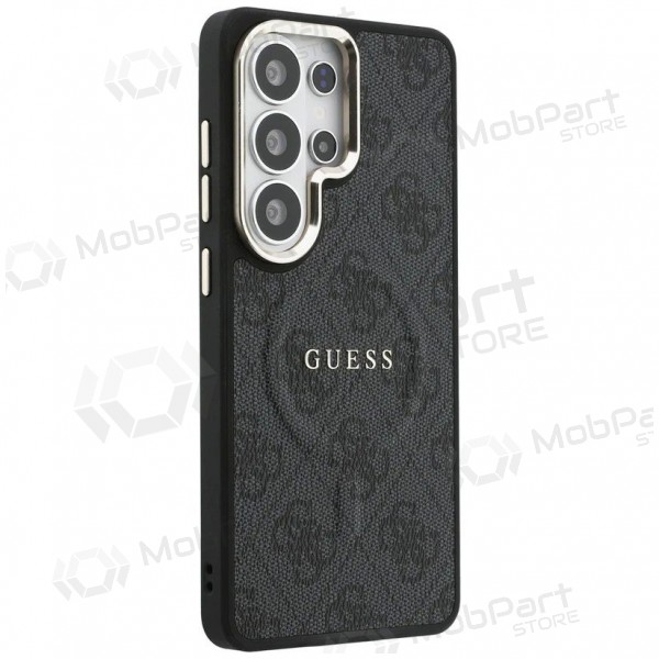Samsung Galaxy S26 Ultra case - Guess PU Leather 4G Gold Frame Magnetic (black)