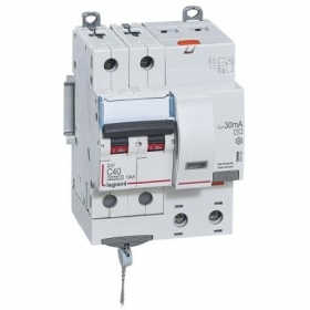 Current drain relay with automatic switch Legrand 411162 (C, 40A, 2P, 30mA, 230V)