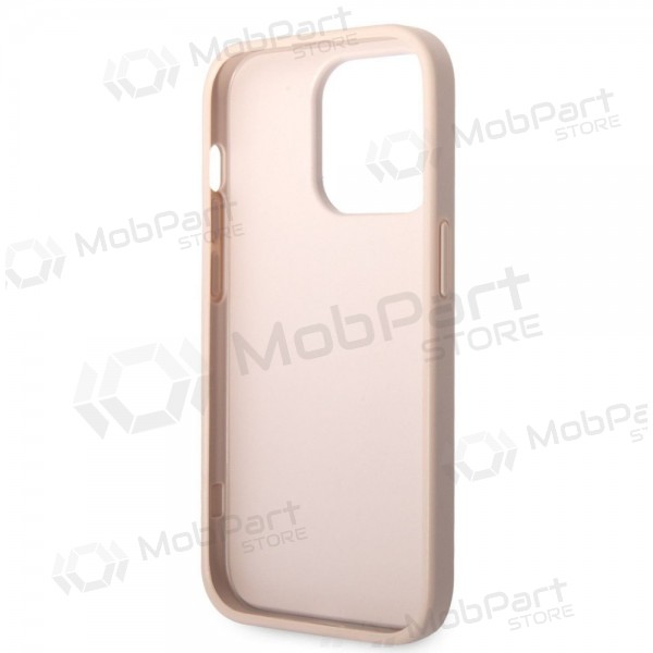 Apple iPhone 14 Pro Max case -Guess PU 4G Metal Logo- (pink)