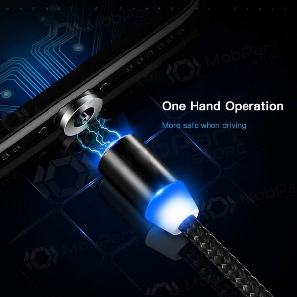 USB cable Magnetic Lightning 1.0m (black)
