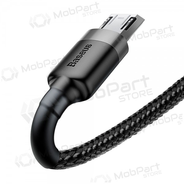 USB cable Baseus Cafule microUSB 2.0m 1.5A (grey-black) CAMKLF-CG1