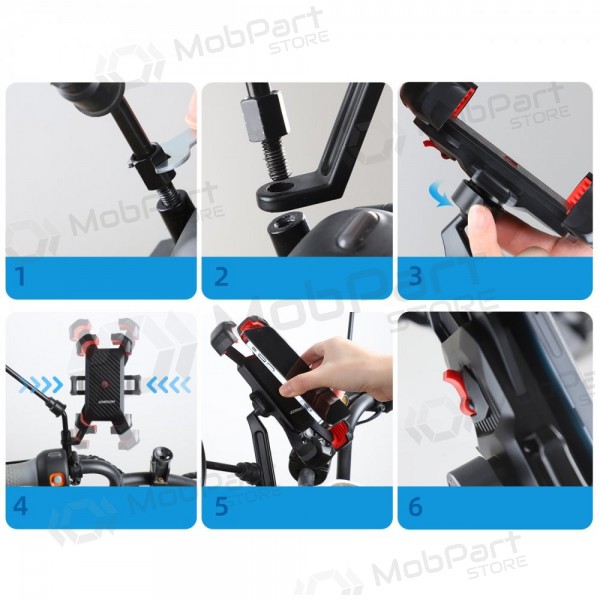 Telefono laikiklis motociklui Joyroom JR-ZS288 black