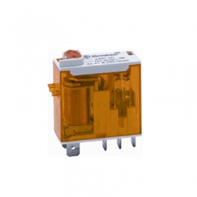 Relay 1-pole Finder 46 series 466180240054 (24V AC, 16A/250VAC, test button, LED indication)
