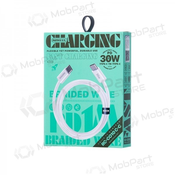 USB cable Remax RC-C010 USB-C to USB-C 30W 1.0m white