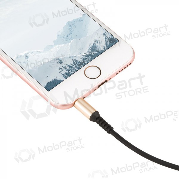 Audio adapter Hoco UPA02 AUX 3,5mm į 3,5mm (black) Audio adapter Hoco UPA02 AUX 3,5mm į 3,5mm (black)