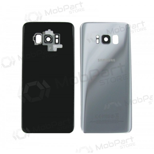 Samsung G955F Galaxy S8 Plus back / rear cover silver (Arctic silver) (used grade B, original)