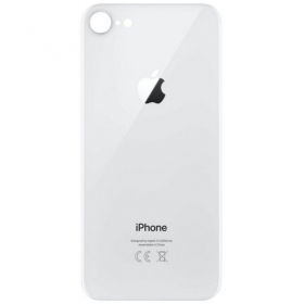 Apple iPhone 8 back / rear cover (silver) (bigger hole for camera)