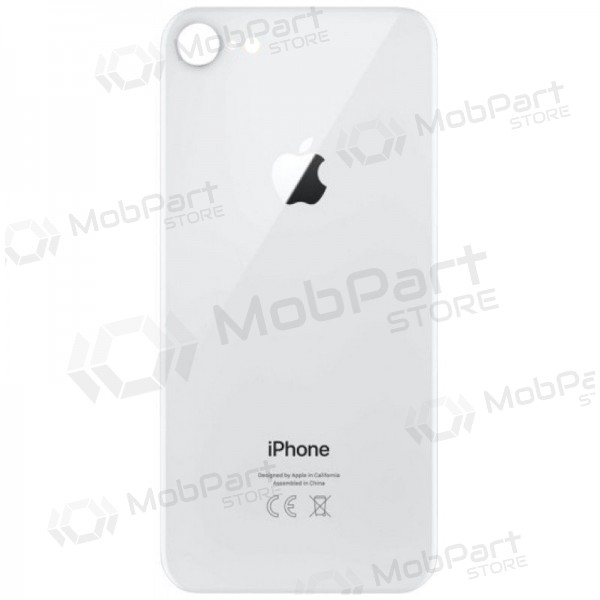Apple iPhone 8 back / rear cover (silver) (bigger hole for camera) Apple iPhone 8 back / rear cover (silver) (bigger hole for camera)