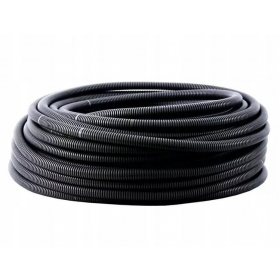 Corrugated PVC pipe Pawbol 12mm (100m spool) (black)