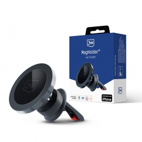 Car phone holder 3mk MagHolder, tvirtinamas ant ventiliacijos grotelių, magnetinis