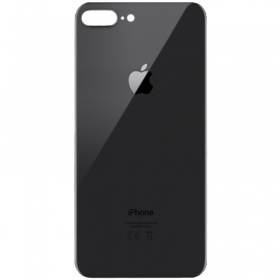 Apple iPhone 8 Plus back / rear cover grey (space grey) (bigger hole for camera)