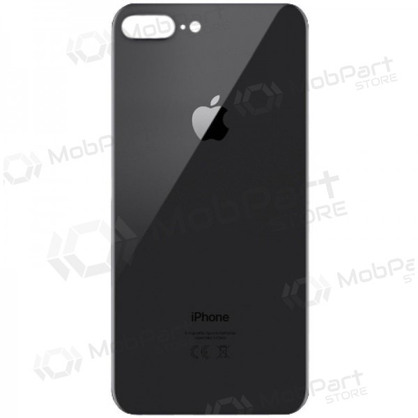 Apple iPhone 8 Plus back / rear cover grey (space grey) (bigger hole for camera) Apple iPhone 8 Plus back / rear cover grey (space grey) (bigger hole for camera)