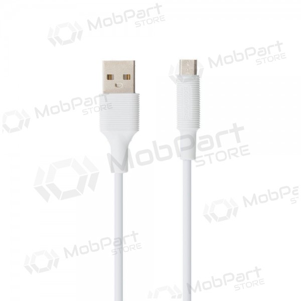 USB cable Borofone BX1 microUSB 1.0m (white)