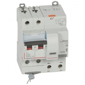 Current drain relay with automatic switch Legrand 411160 (C, 25A, 2P, 30mA, 230V)