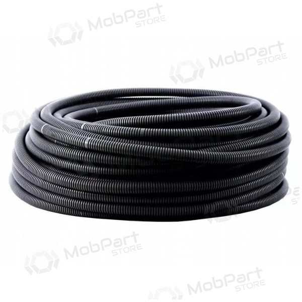 Corrugated PVC pipe Pawbol 10mm (100m spool) (black)