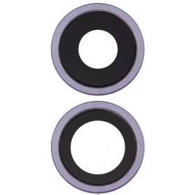 Apple iPhone 11 camera glass / lens (2pcs) (purpurinis) (with frame)
