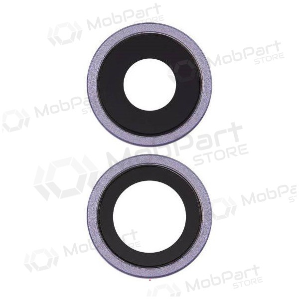 Apple iPhone 11 camera glass / lens (2pcs) (purpurinis) (with frame) Apple iPhone 11 camera glass / lens (2pcs) (purpurinis) (with frame)