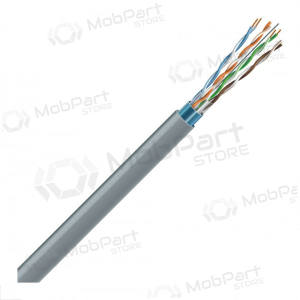 LAN network cable ECG FTP 5e (indoor, shielded, 24 AWG/0.51mm, PVC, Eca, 305m)
