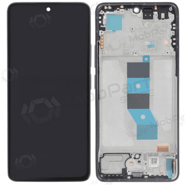 Ekranas Xiaomi Redmi Note 14 5Gwith lietimui jautriu stikliuku and rėmeliu Black OLED
