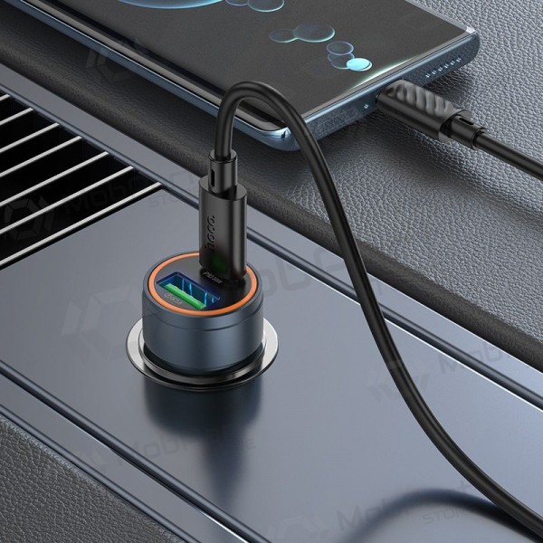 Car phone charger Hoco Z57A 30 W USB-C + USB-A with USB-C cable 1 m