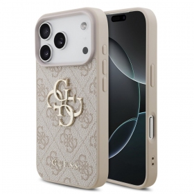 Apple iPhone 17 Pro case -Guess PU 4G Metal Logo-