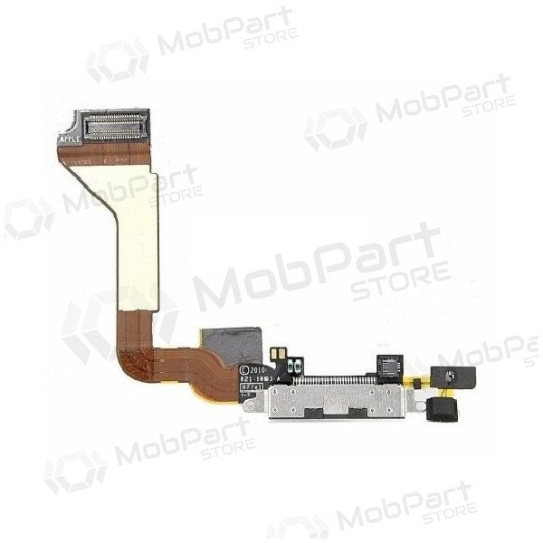 Apple iPhone 4 charging dock port flex (black) (used, original)
