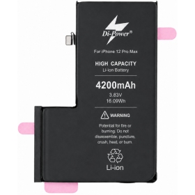 Akumuliatorius "Di-Power" (increased capacity) for iPhone 12 Pro Max 4200mAh