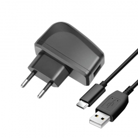 Phone charger Blue Star TFK-TC-1095B 10 W USB-A with USB-A to USB-C cable black